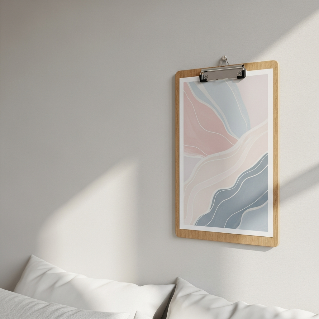 2. Poster Estetik + Clipboard