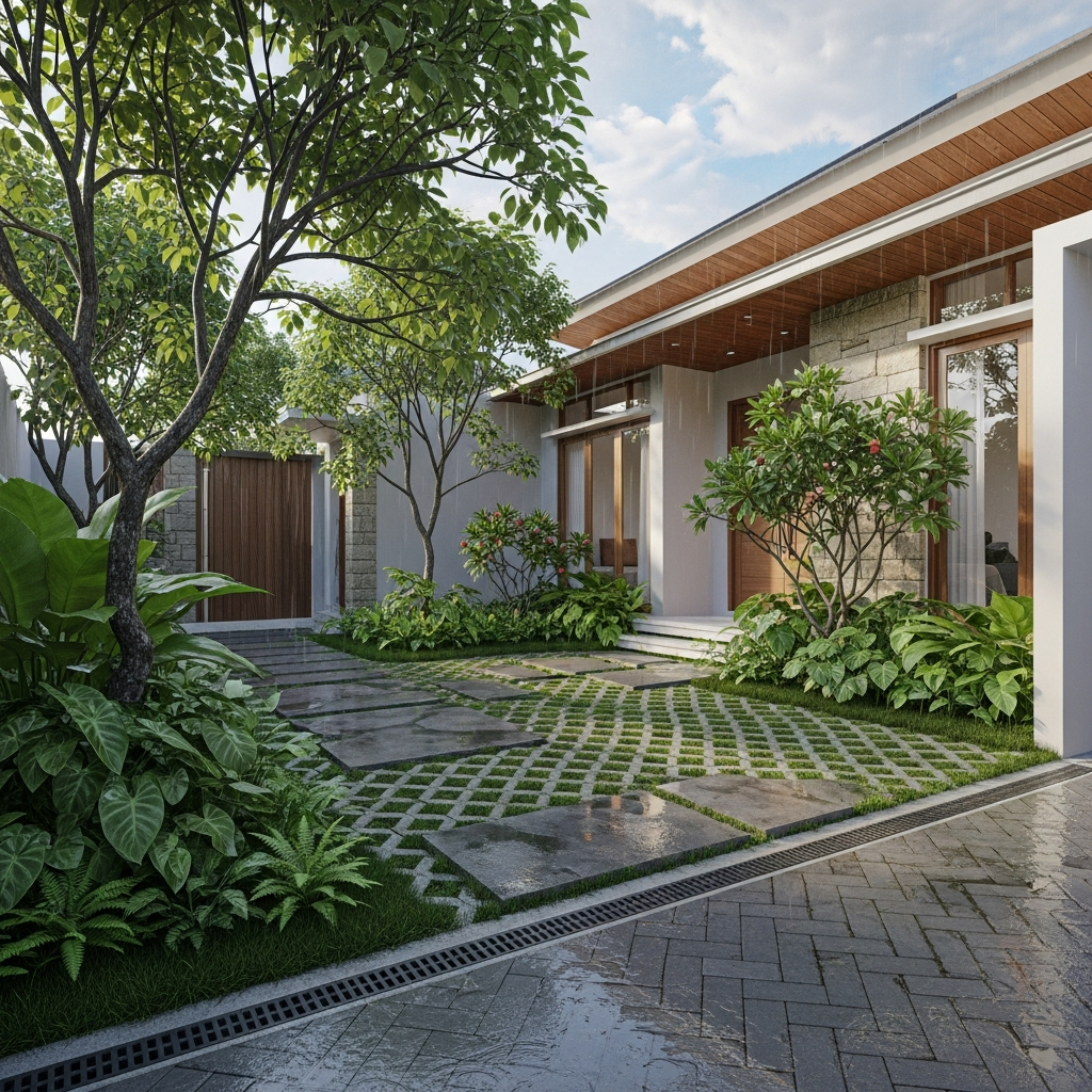 4. Rumah dengan Halaman Resapan Air