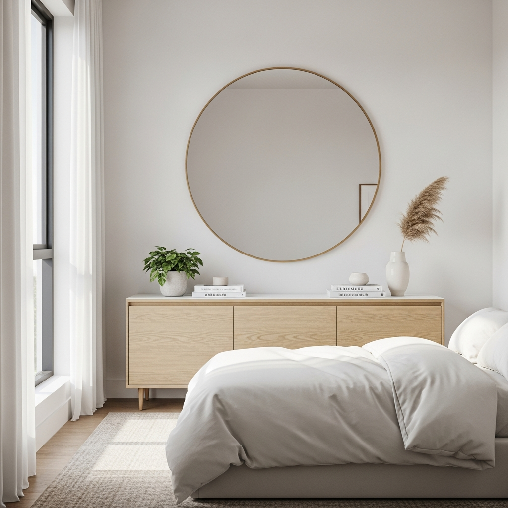 6. Cermin Dinding Estetik