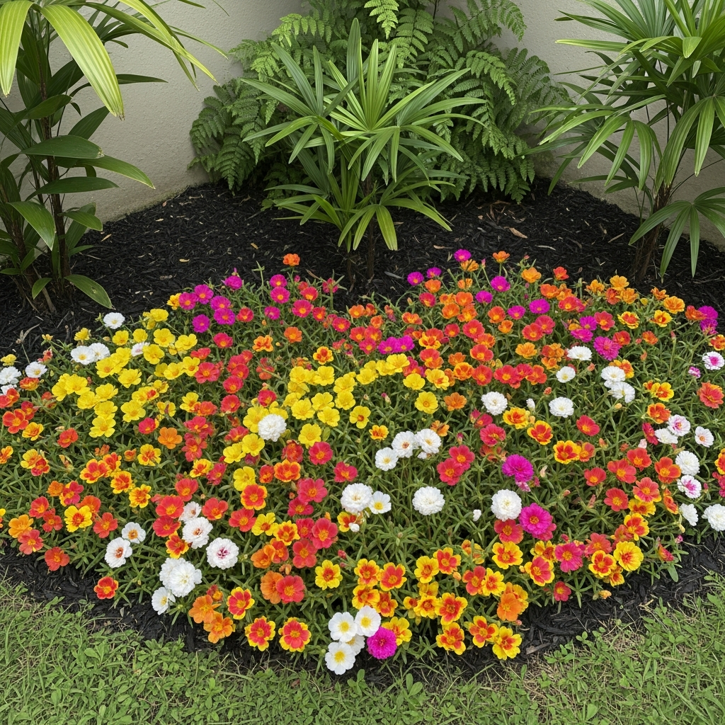 6. Taman Krokot di Sudut Pekarangan