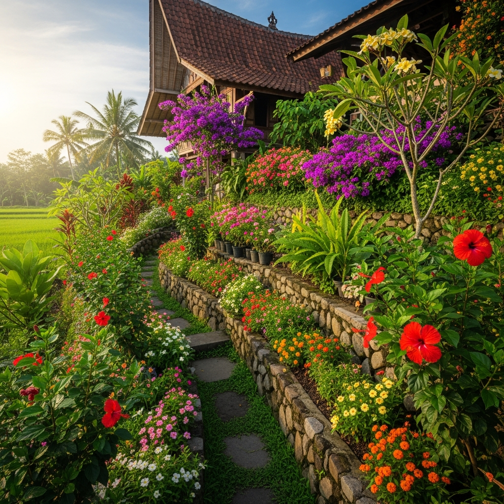 8. Taman Bunga Bertingkat