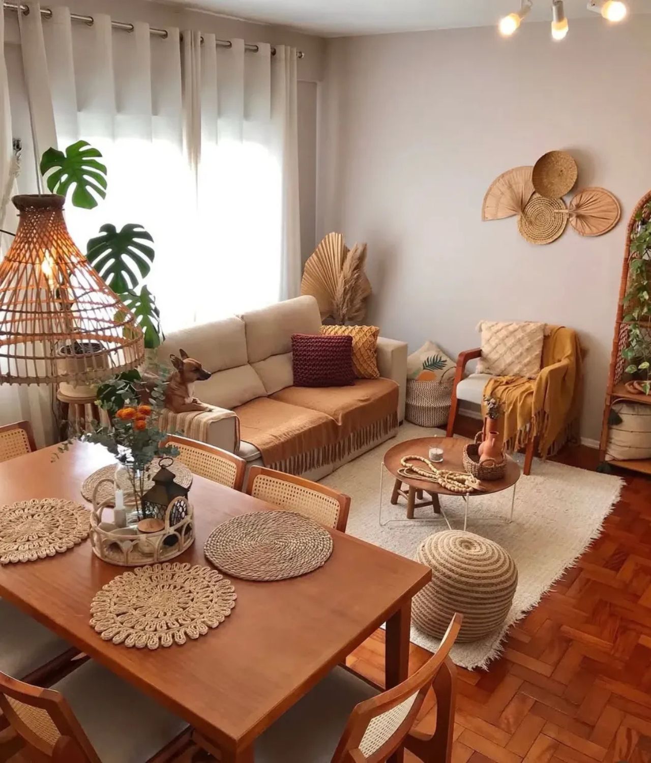 Cat Ruang Tamu Sederhana Warna Beige