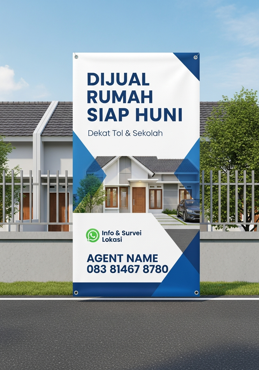 Contoh spanduk agen properti 1