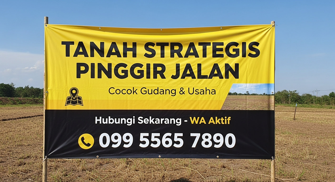 Contoh spanduk agen properti 2