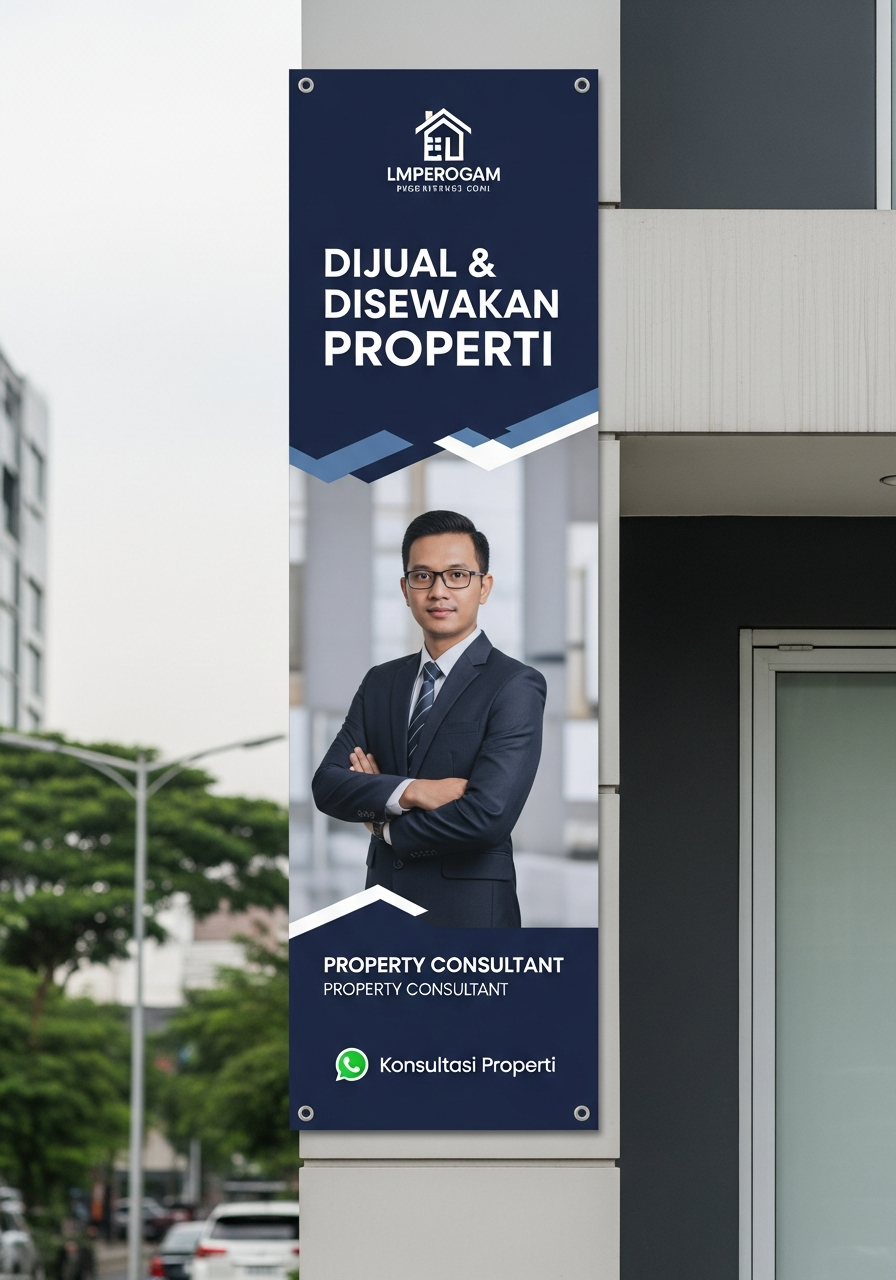 Contoh spanduk agen properti 3