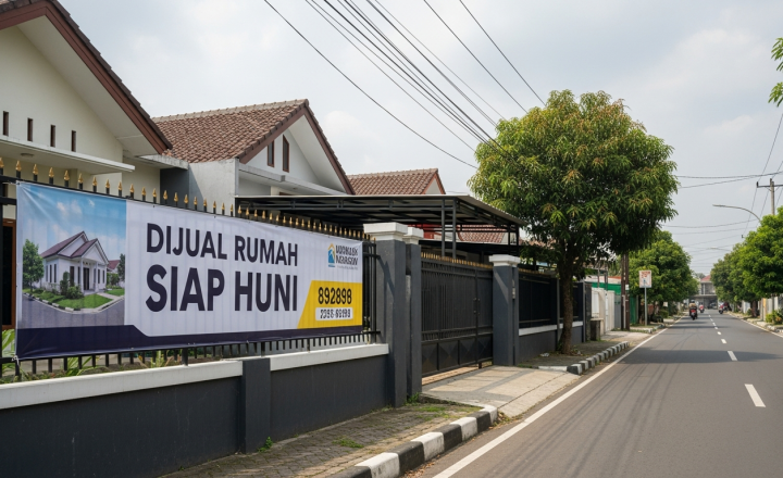 Spanduk agen properti