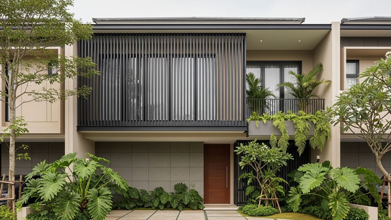 5 Desain Fasad Rumah 2 Lantai Lebar 6 Meter yang Proporsional