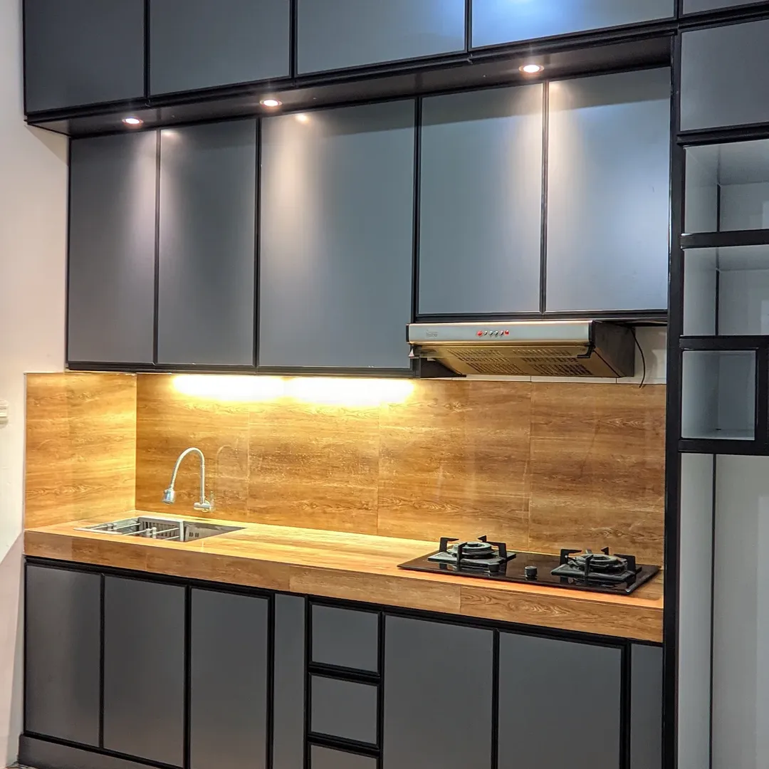 kitchen set aluminium acp