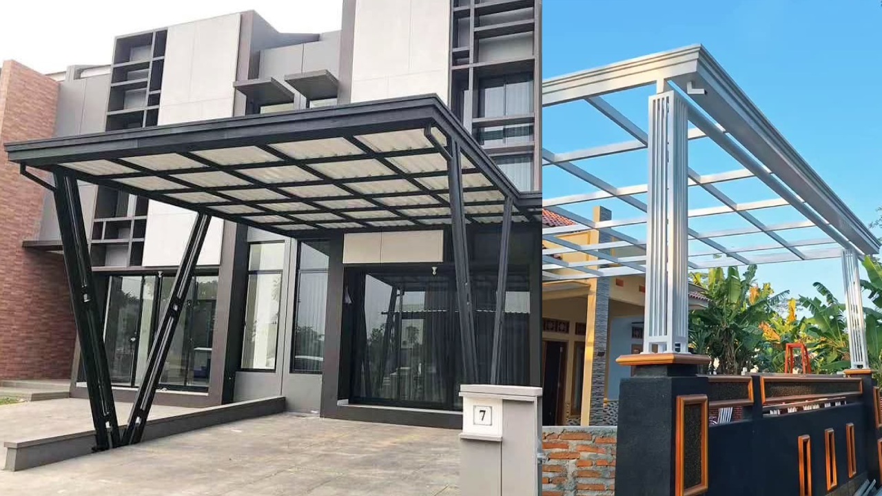 5 Inspirasi Motif Variasi Tiang Kanopi Baja Ringan agar Tampilan Rumah Tidak Monoton