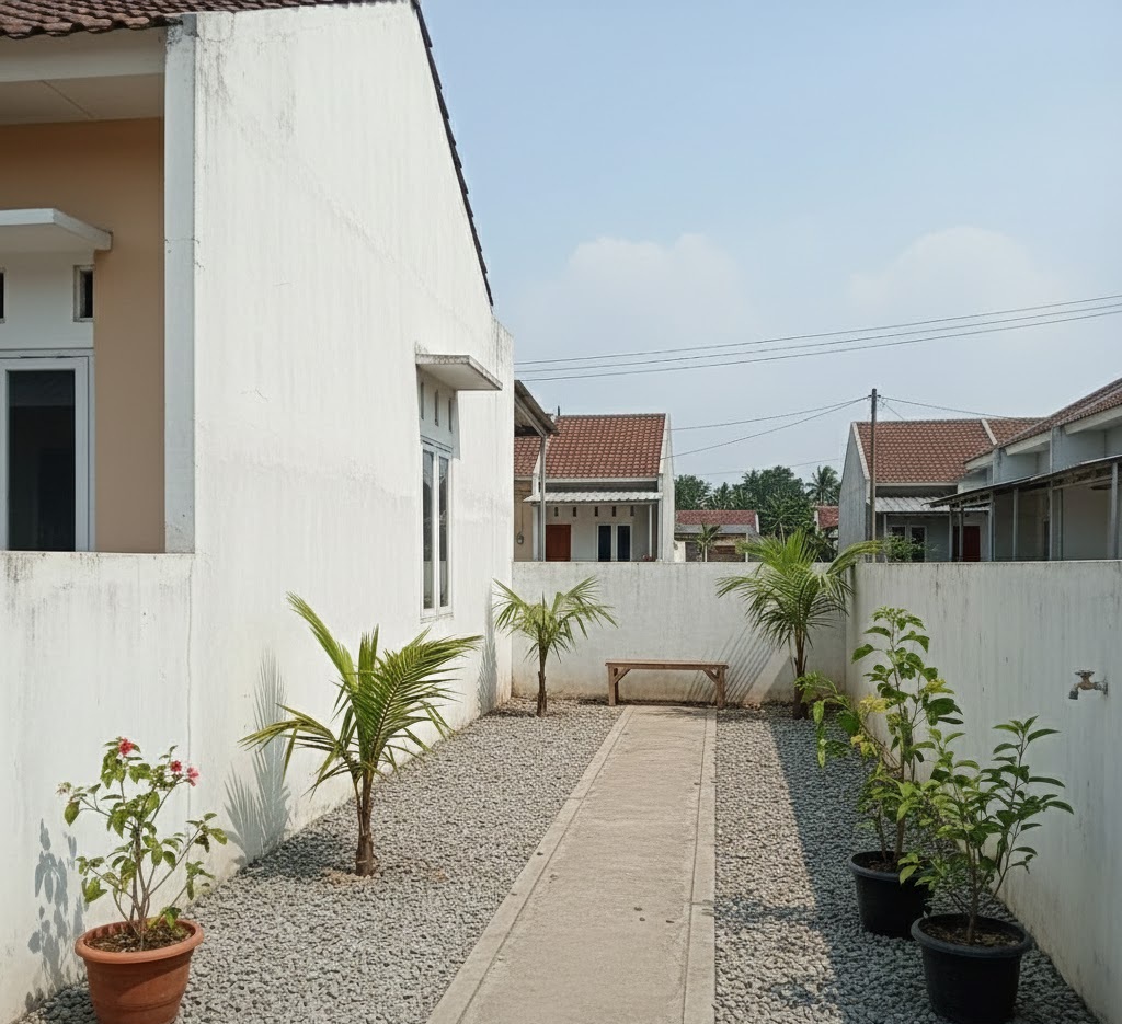 3. Pemanfaatan Sudut Hook sebagai Taman Samping