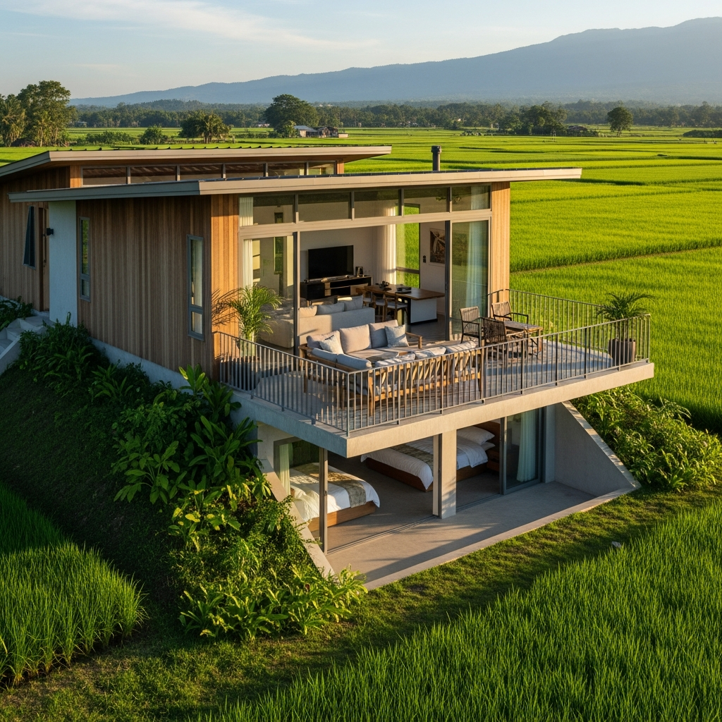 4. Desain Rumah Split Level untuk Privasi Alami