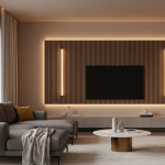 5 Inspirasi Desain Ruang TV Wall Panel, Solusi Dinding Kosong yang Membosankan