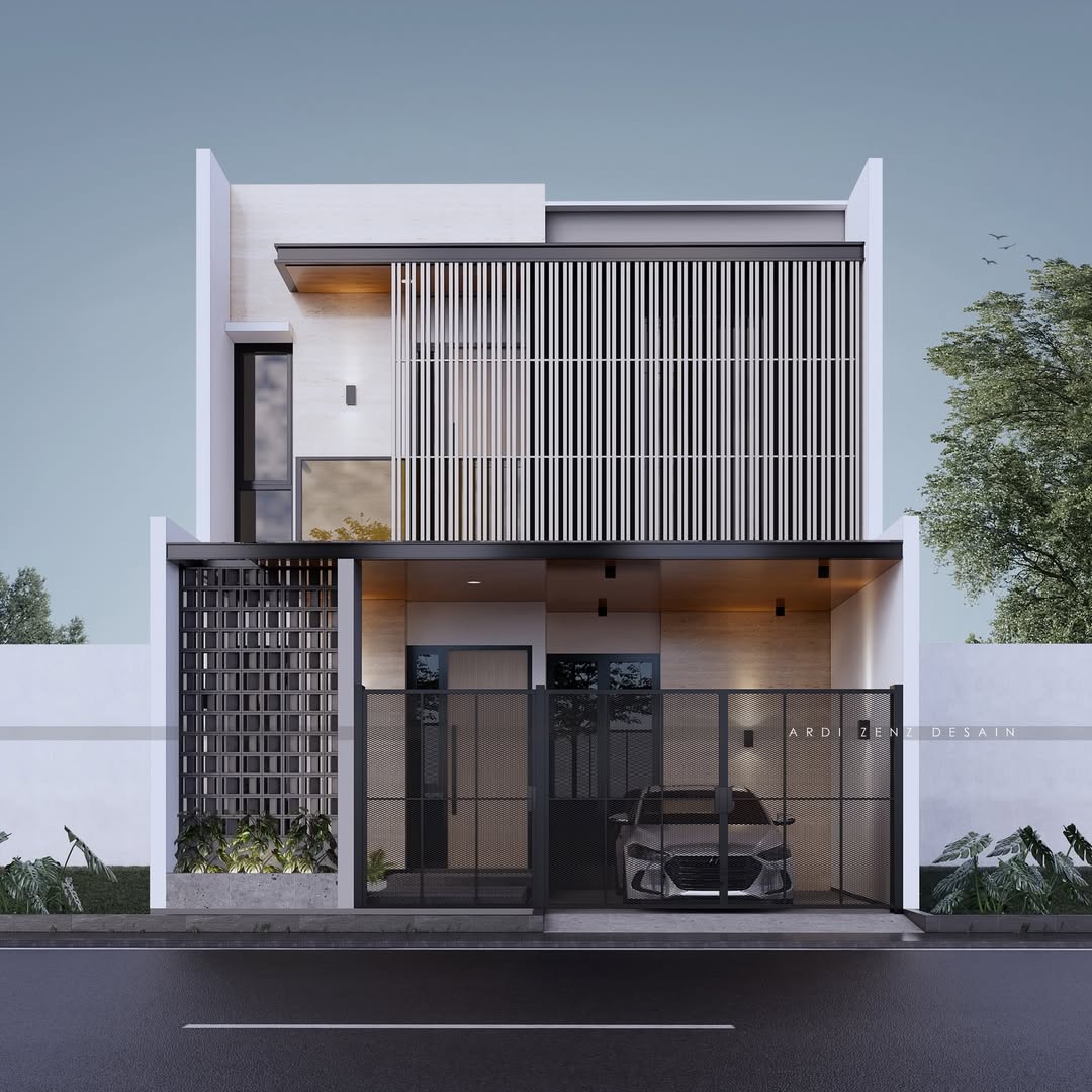 desain rumah pinggir jalan raya