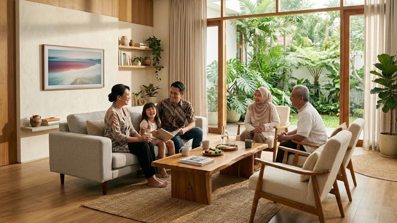 Tata Letak Menghadap Tengah