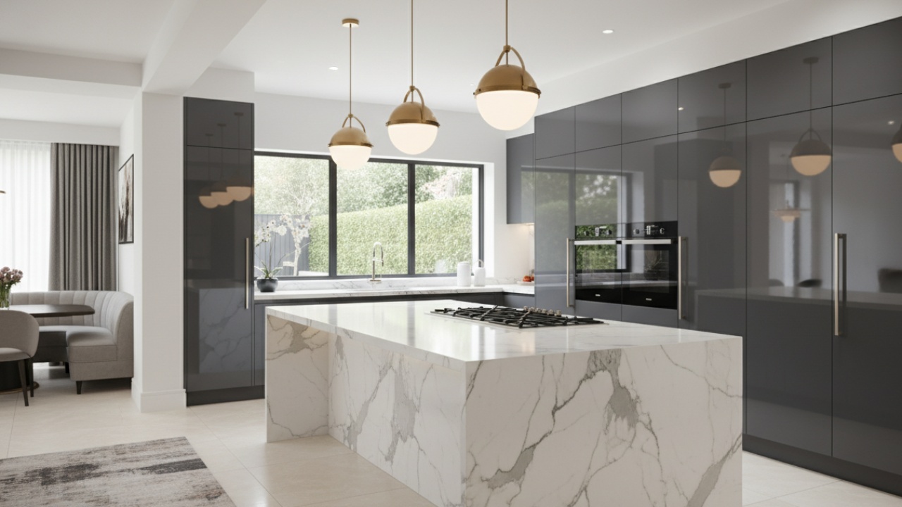 5 Inspirasi Desain Dapur Kompor Tanam yang Modern