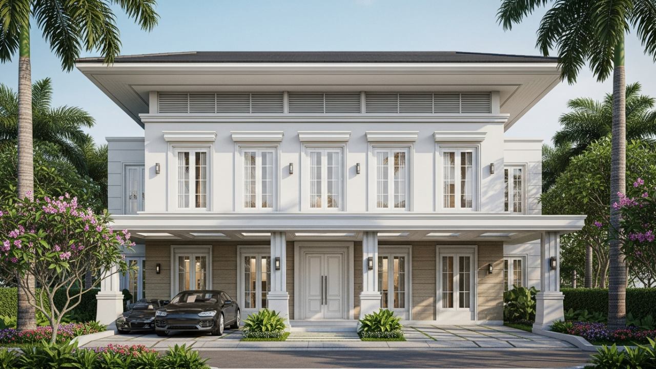 5 Fasad Rumah American Style yang Adaptif untuk Iklim Indonesia