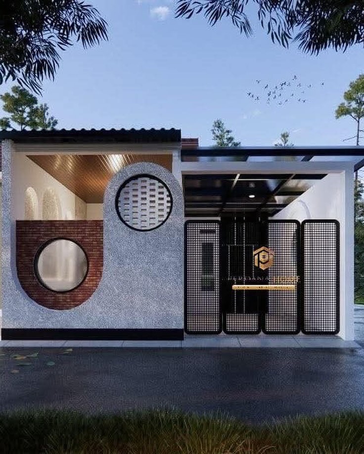 fasad rumah subsidi estetik