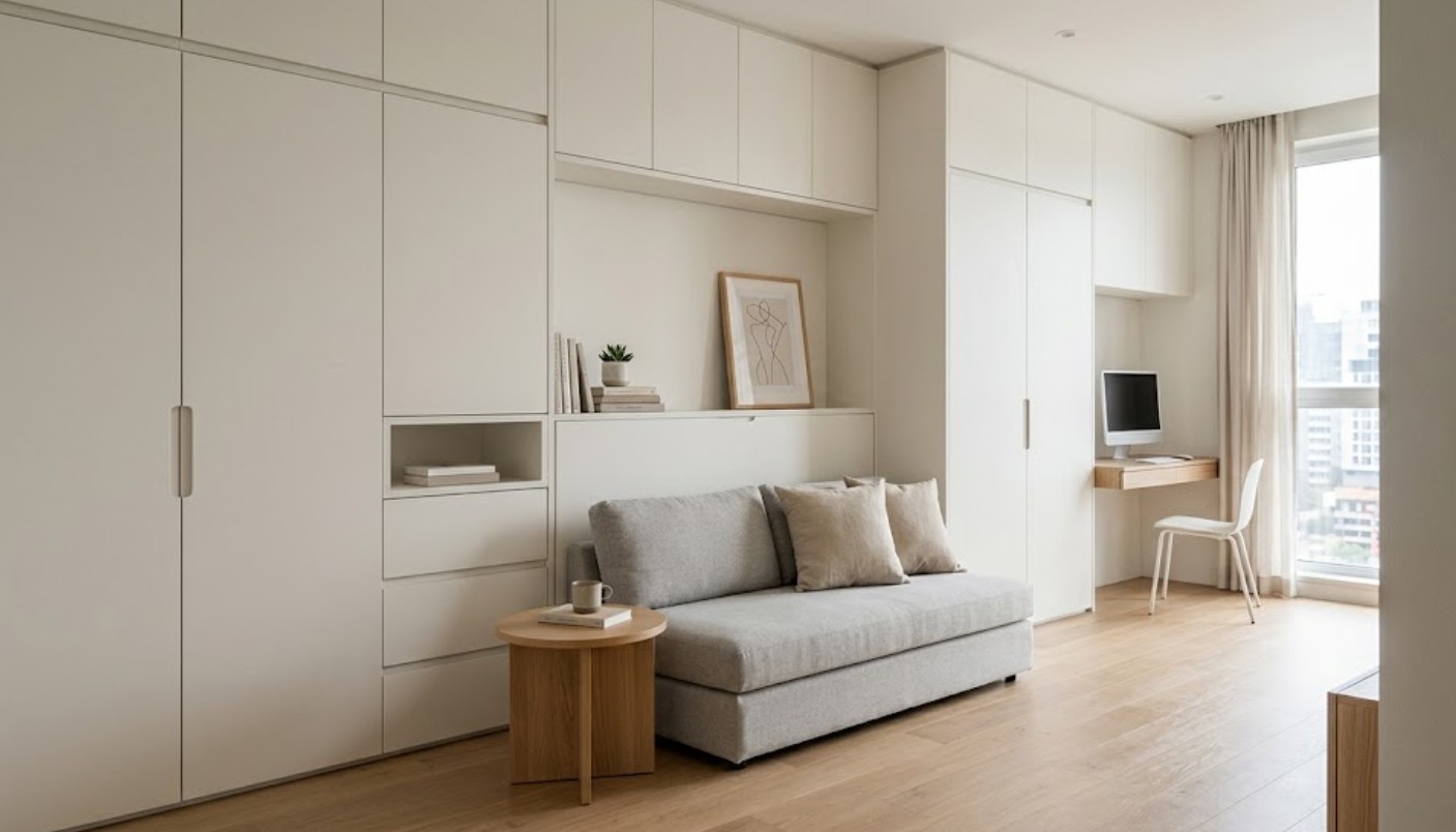3. Sistem Penyimpanan Terintegrasi (Built-in Storage)