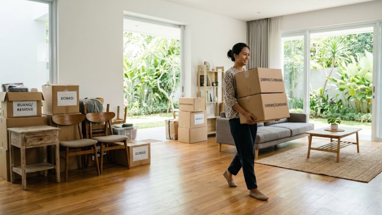 Langkah 1, Lakukan Decluttering dan Kosongkan Alur Ruang