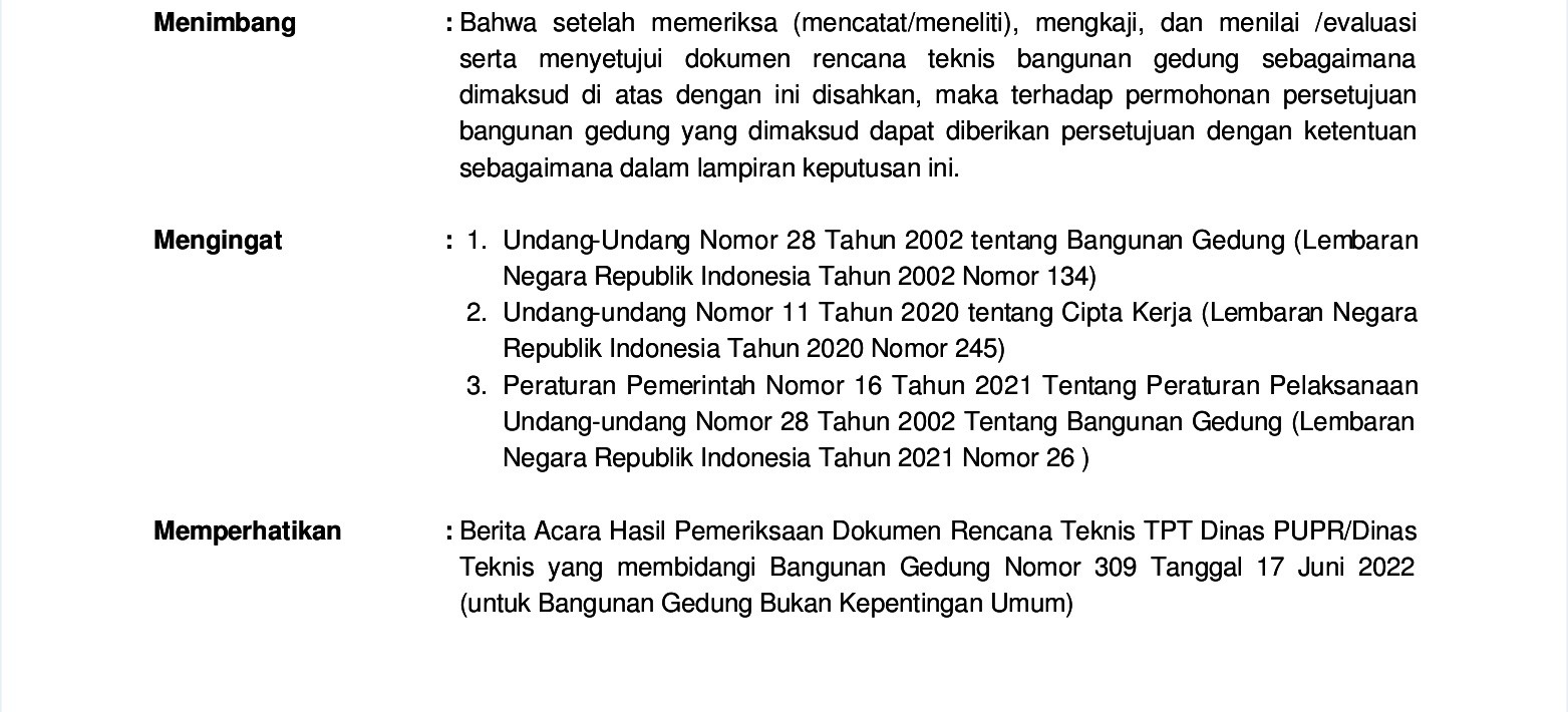 contoh pbg yang sudah jadi contoh pbg yang sudah jadi