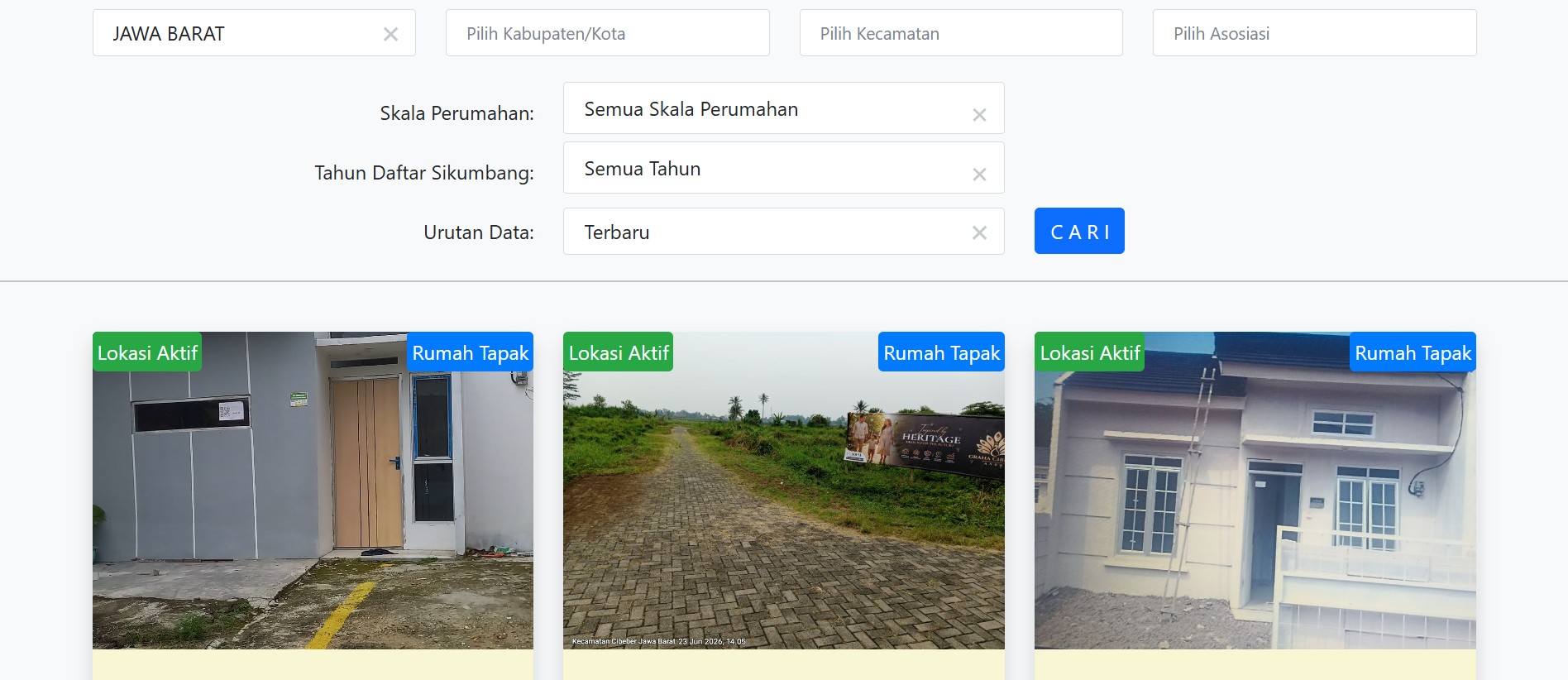 cara mencari rumah subsidi