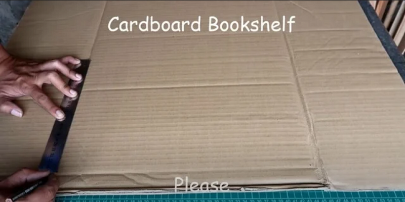 How to make a bookcase with used cardboard tools and materials
