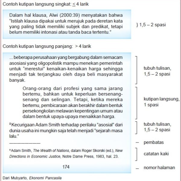 Contoh Kutipan Langsung dan Tidak Langsung Serta Cara Menulisnya!