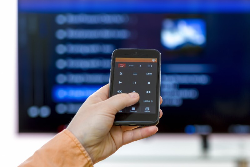how to set the distance of the TV with the application