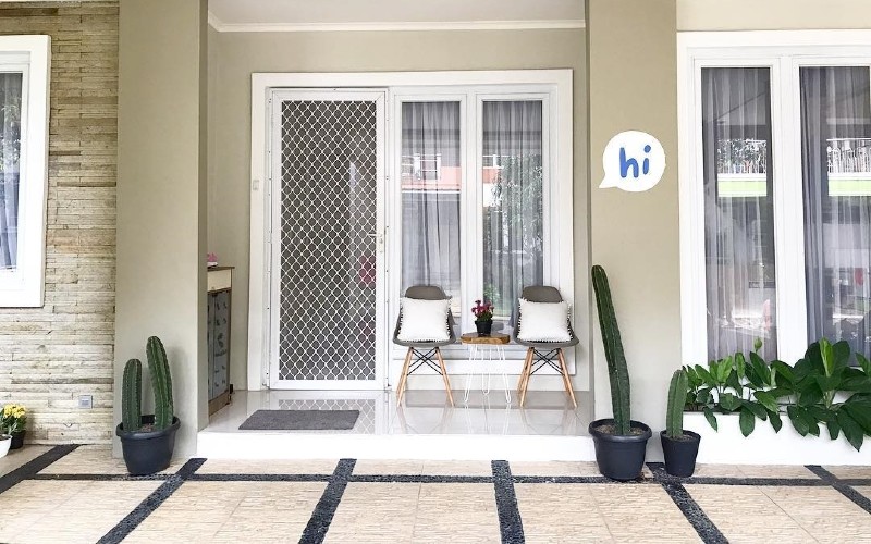 elegant minimalist terrace