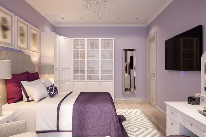purple in the room