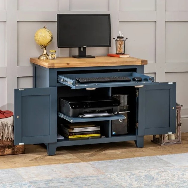 computer desk with a modern design