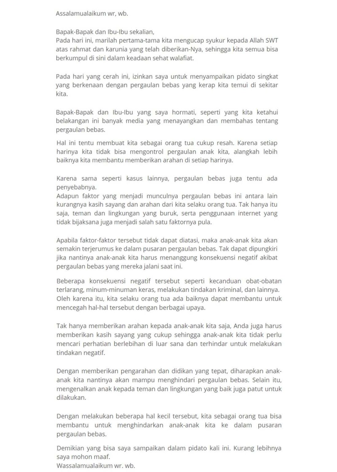 7 Contoh Pidato yang Menarik dan Tidak Membosankan