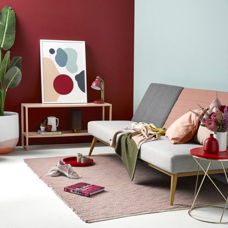 Combination-Paint-House-Color-Red-Maroon-blue