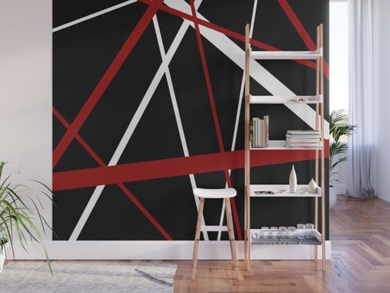 Combination-Paint-House-red and black hearts