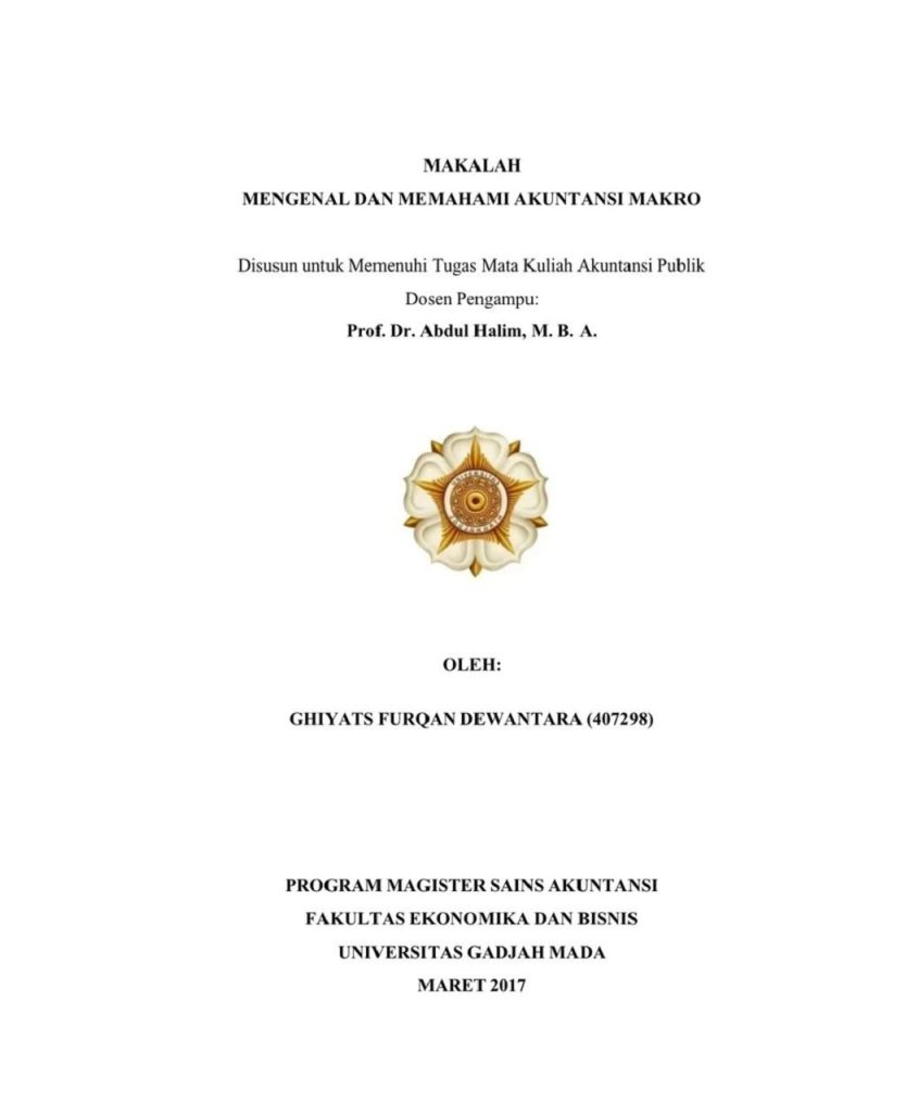 13 Contoh Cover Makalah yang Baik dan Benar