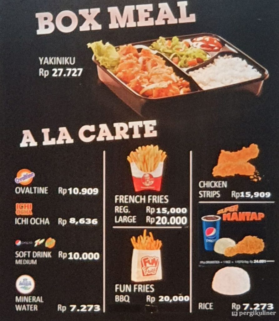 Daftar Menu KFC 2024 dan Harga Terbaru. Disertai Informasi Promo!