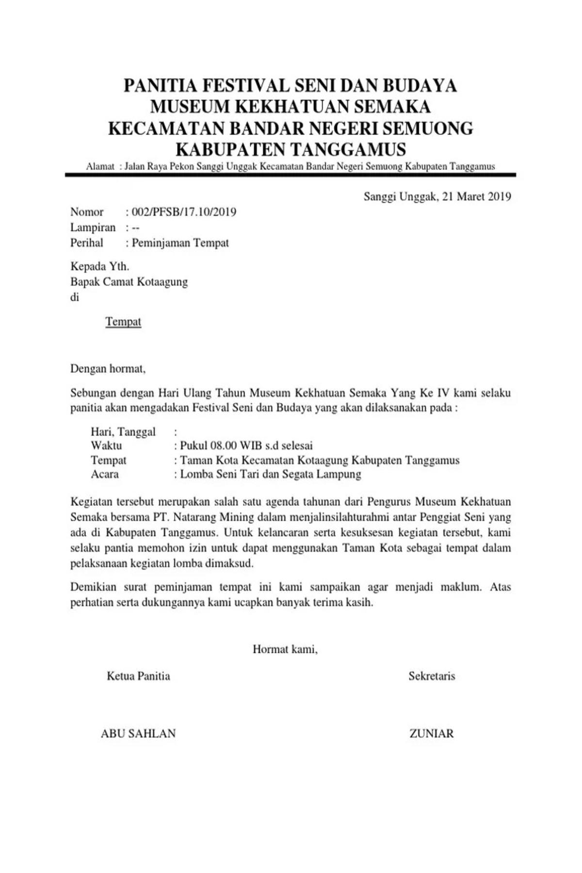 13 Contoh Surat Peminjaman Gedung Download PDF Dan Word 13 Contoh Surat Peminjaman Gedung Download PDF Dan Word