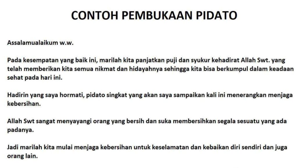20 Contoh Pembukaan Pidato Berbagai Acara yang Mudah Dihafalkan