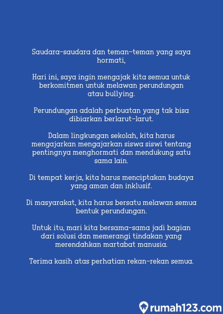 12 Contoh Pidato tentang Bullying Singkat. Penuh Pesan!