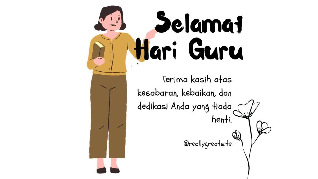 10 Contoh Kartu Ucapan Hari Guru yang Menyentuh Hati