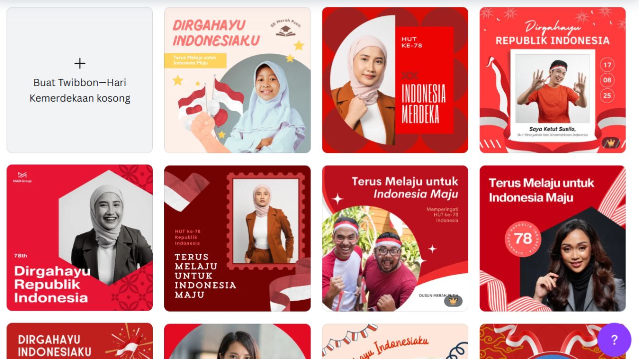 Contoh twibbon 17 Agustus