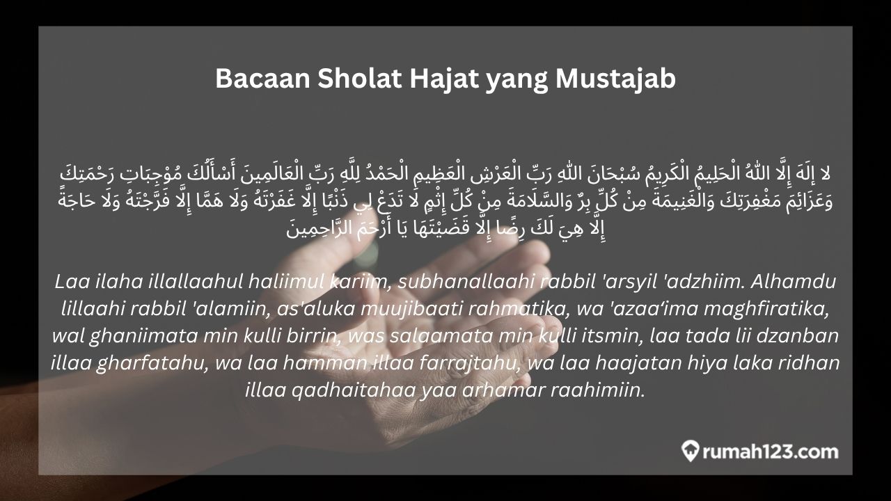 Bacaan Sholat Hajat yang Mustajab