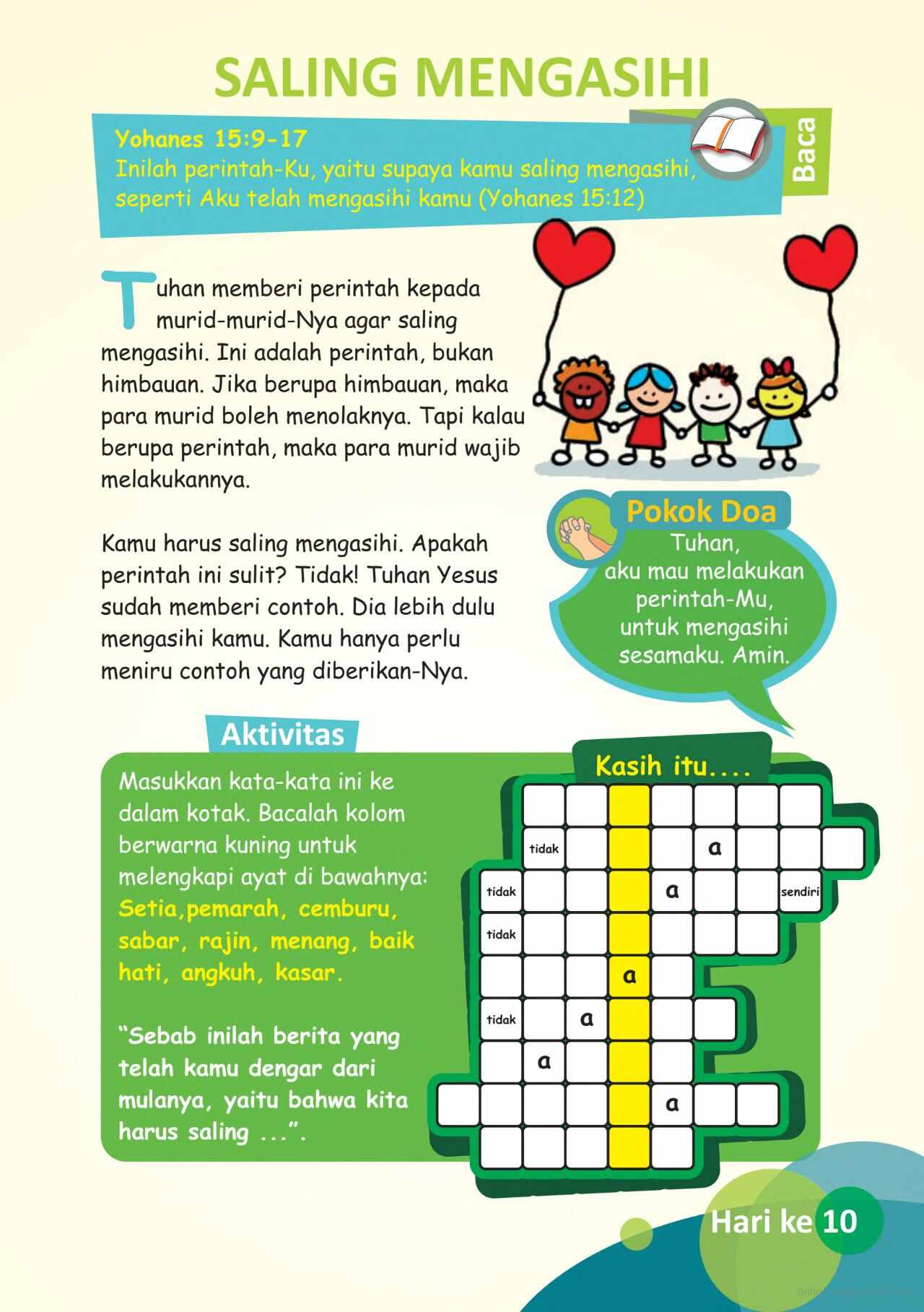 Kisah Renungan Anak Sekolah Minggu tentang Kebaikan