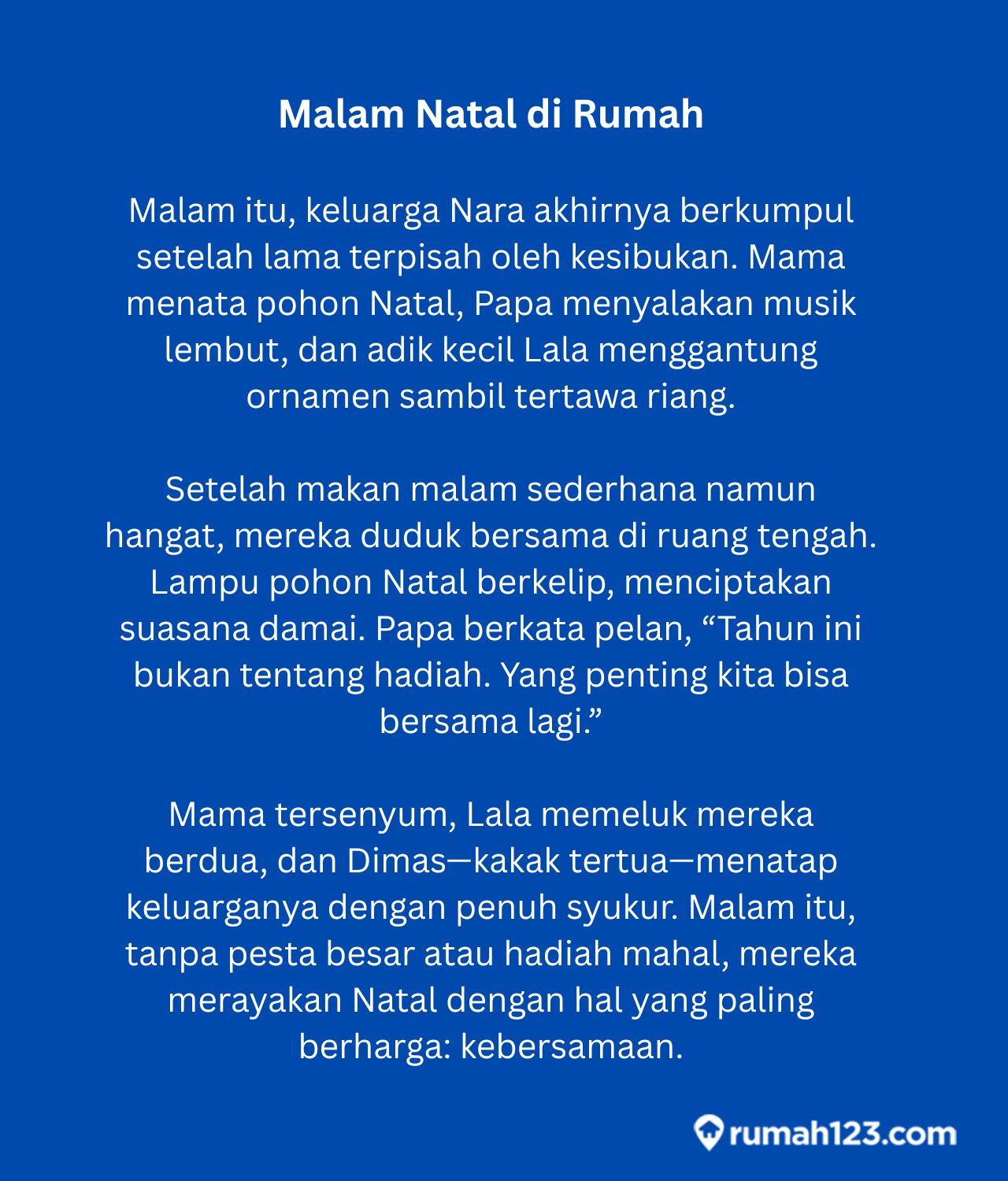 cerita natal bersama keluarga