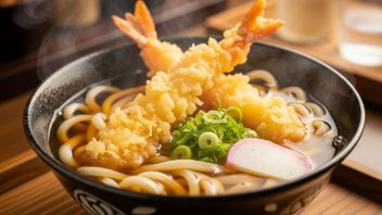 Tempura di atas Udon