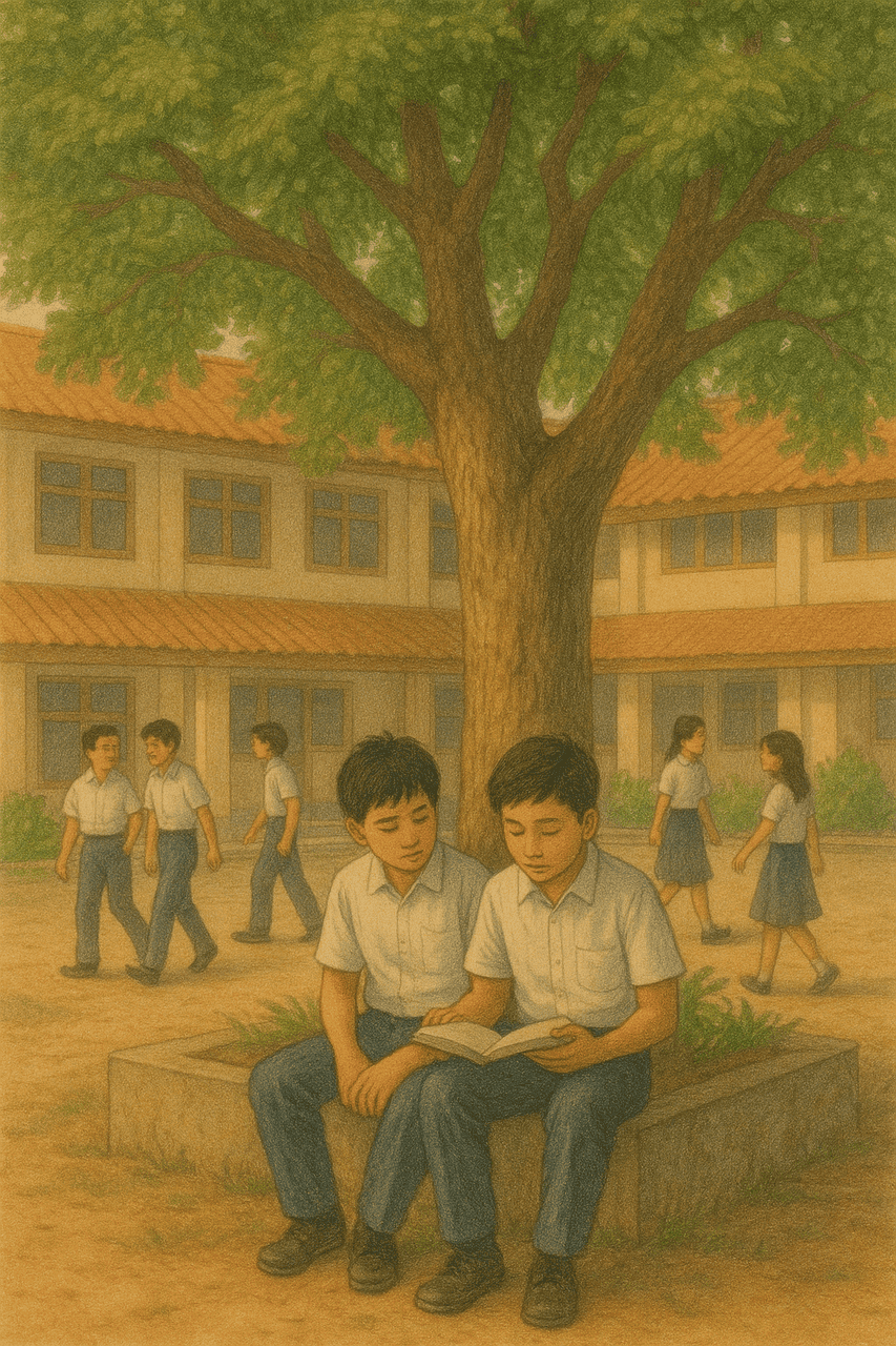 cerpen 200 kata tentang persahabatan, senyap di bawah pohon kenari cerpen 200 kata tentang persahabatan, senyap di bawah pohon kenari