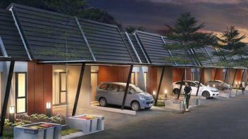 Tampak depan rumah di Metland Cikarang'