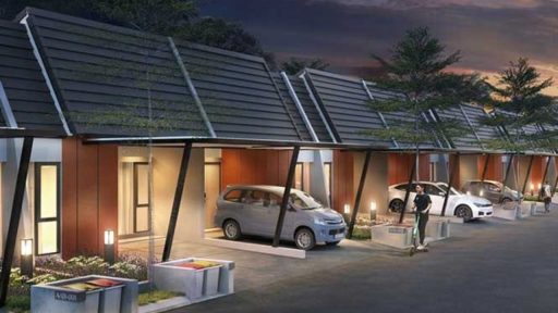 Tampak depan rumah di Metland Cikarang'